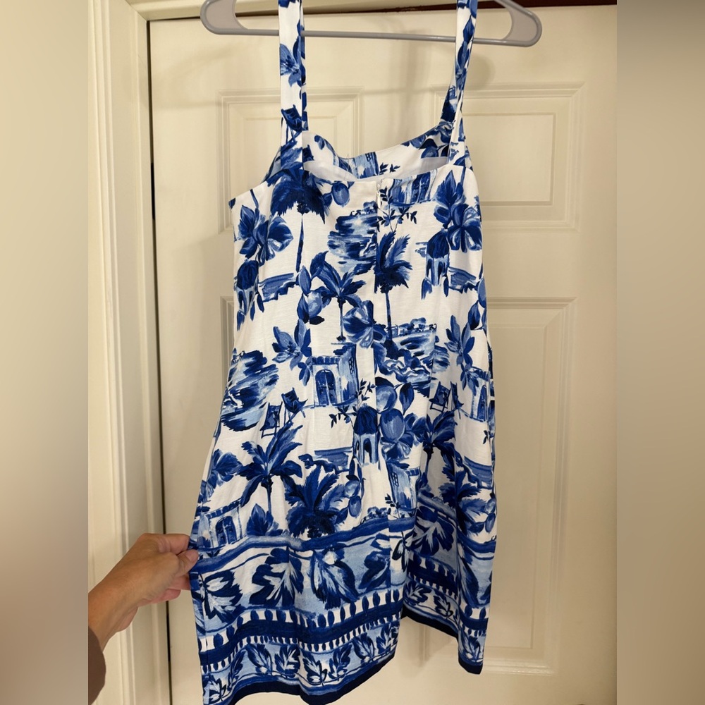 NWT Loft Blue and White Dress Size 6
